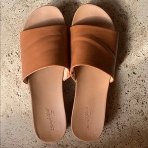 Platform Beige Sandals
